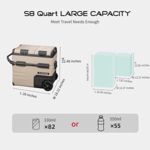 Alpicool TAW55 Portable Dual Door Dual Zone Car Fridge - Image 3