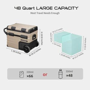 Alpicool TA45 Portable Dual Door Dual Zone Car Fridge - Image 2