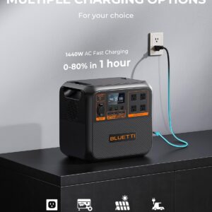 BLUETTI AC180P Solar Portable Power Station | 1,800W 1,440Wh - Image 8