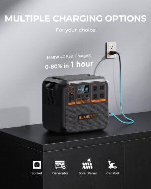 BLUETTI AC180P Solar Portable Power Station | 1,800W 1,440Wh - Image 6