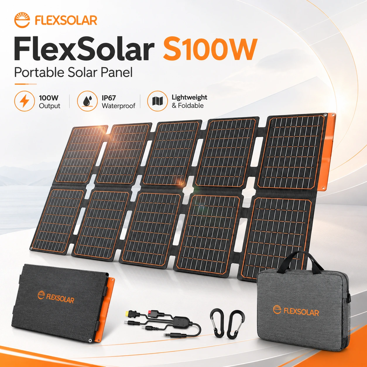 FlexSolar S100W Portable Solar Panels