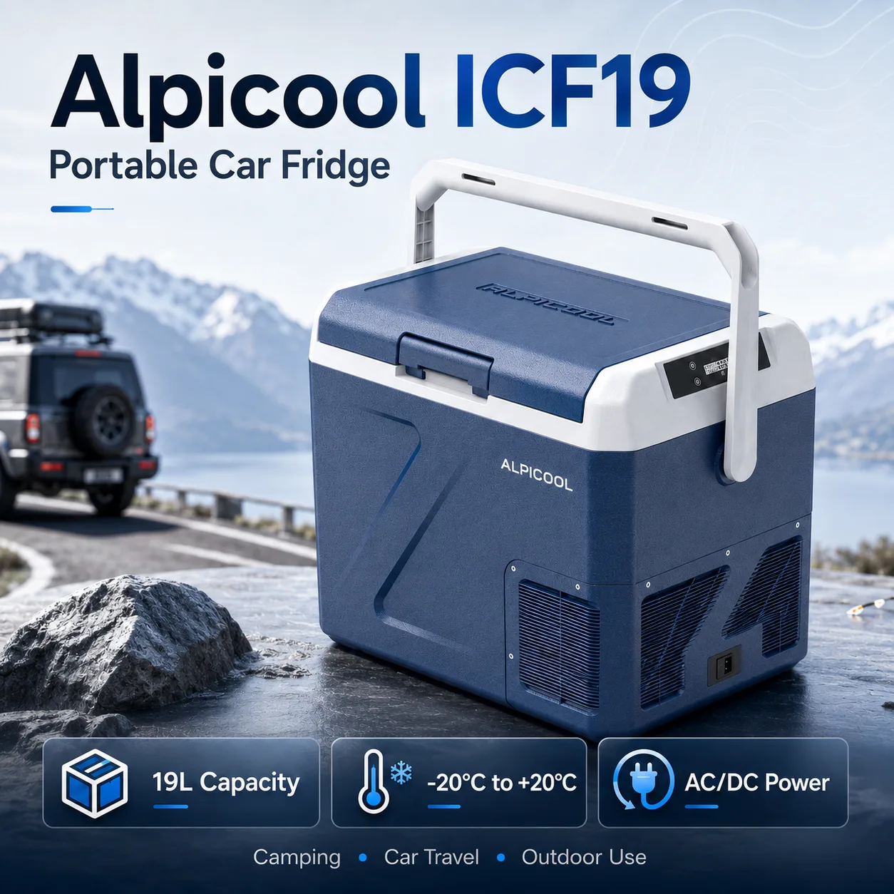 Alpicool ICF19 Portable Car Fridge