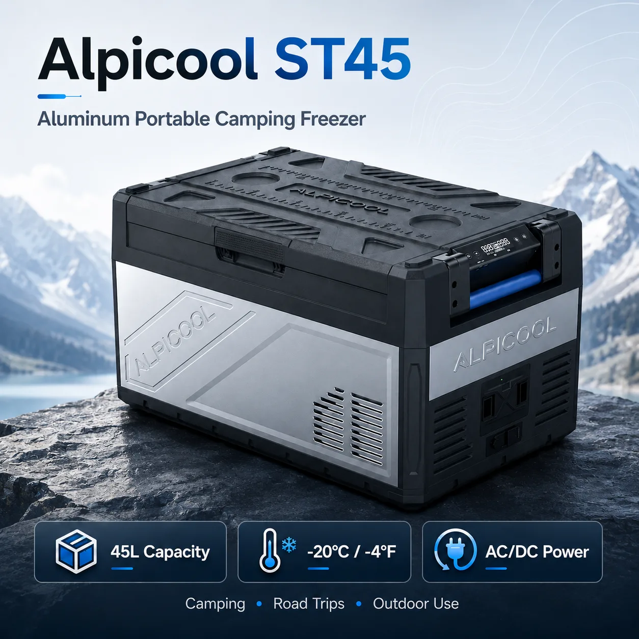 Alpicool ST45 Aluminum Portable Camping Freezer