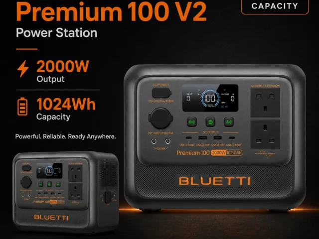محطة الطاقة المحمولة Bluetti Premium 100 V2