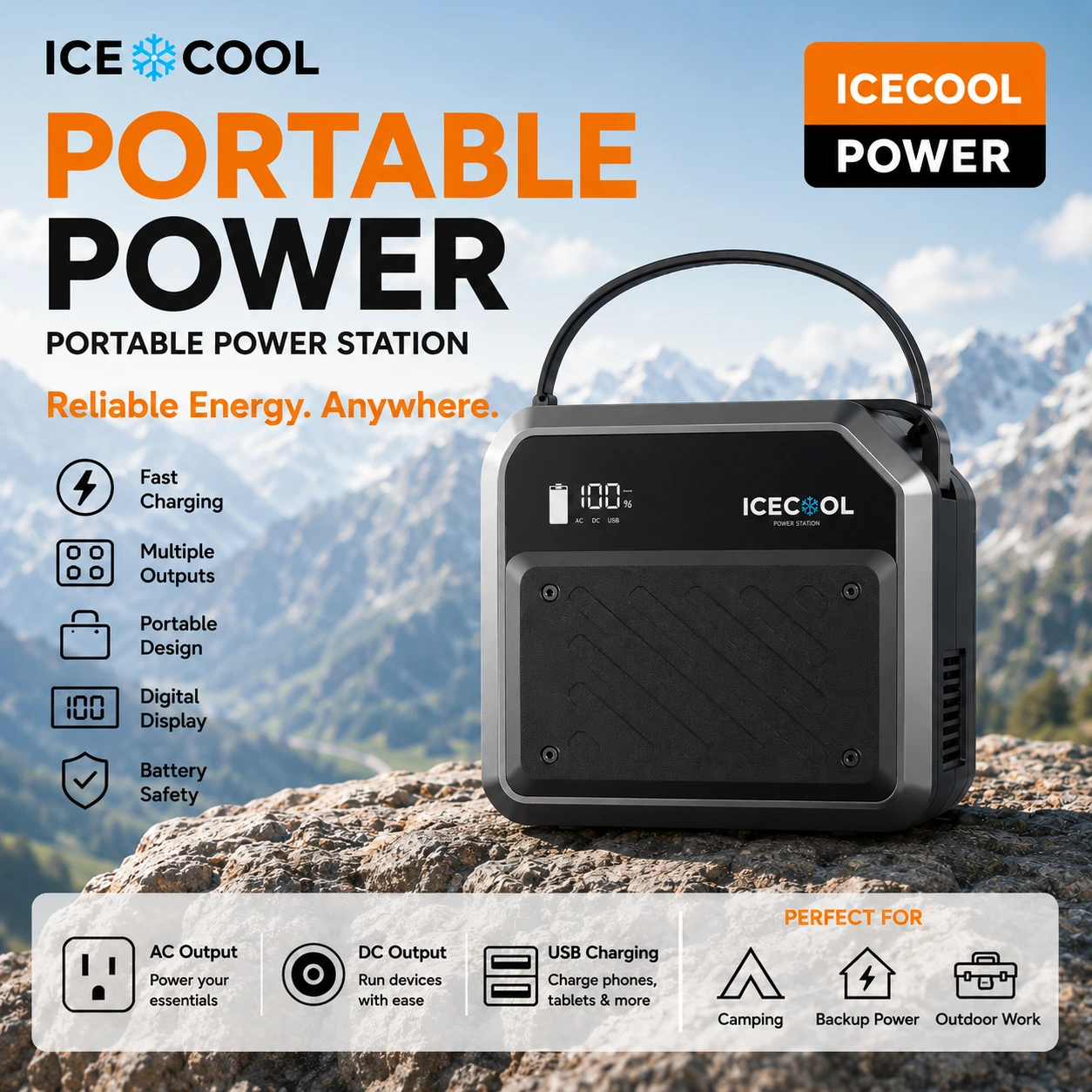 ICECOOL Portable Power Station