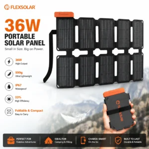 FlexSolar 36W Portable Solar Panel